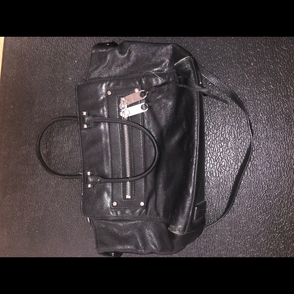 Milly Black Leather Handbag